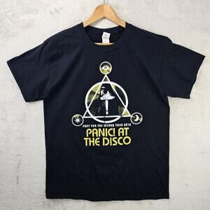Panic At The Disco Shirt Mens Large Black Pray For The Wicked Tour 2018 Band Tee